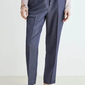 Pantalone con elastico - BLU