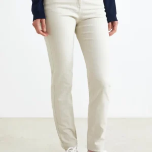 Pantalone Stretch Cinque Tasche - BEIGE