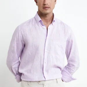 Camicia in lino regular fit - GLICINE