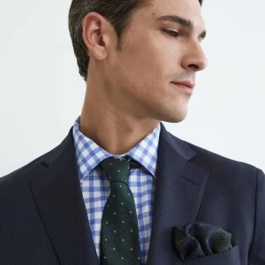 Pochette in lana e seta - NERO/ROSSO