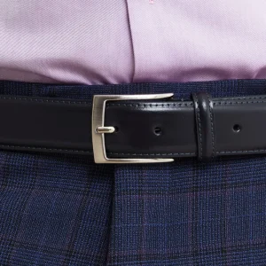 Cintura in pelle da uomo - BLU