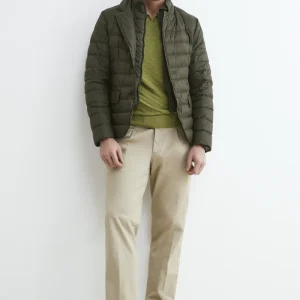 Piumino leggero con corpetto - VERDE MILITARE