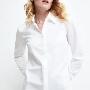 Camicia slim in cotone - BIANCO