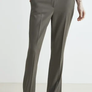 Pantaloni flare con tasche - VERDE MILITARE