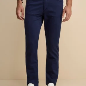 Pantalone Slim Fit Cinque Tasche in Denim - BLU