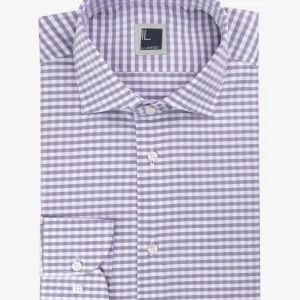 Camicia microfantasia slim - GLICINE QUADRI
