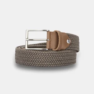 Cintura elastica intrecciata - VERDE MILITARE