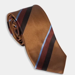 Cravatta fantasia a righe - RUGGINE RIGATO