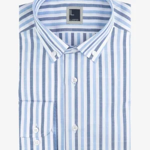 Camicia a righe button down - RIGATO BLU/AZZURRO