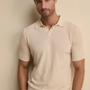 Polo bouclè in spugna - LATTE