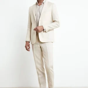 Abito Elegante in Lino - BEIGE