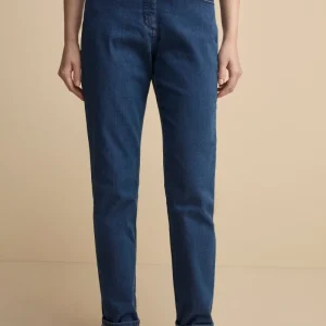 Jeans Straight Cinque Tasche in Cotone - DENIM