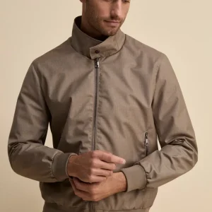 Bomber in Tessuto con Zip - SALVIA