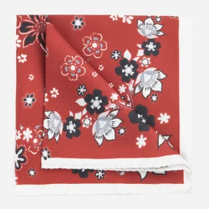 Pochette fantasia floreale - FANT. BORDEAUX