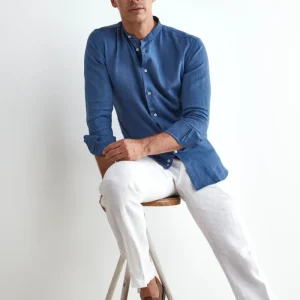 Camicia Jeans in Lino Custom Fit - JEANS