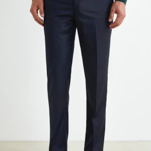 Pantalone Comfort in Lana - BLU