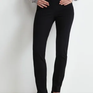 Pantaloni slim in jersey - NERO