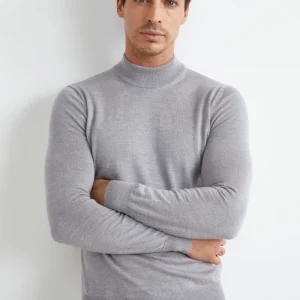 Lupetto in Lana Merino - GRIGIO CHIARO