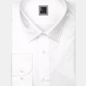 Camicia twill collo classico - BIANCO