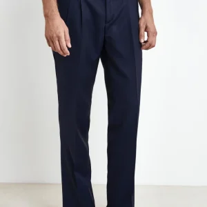 Pantalone Elegante con Pinces - BLU