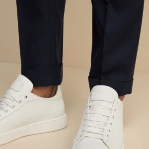 Sneakers Basse in Pelle - BIANCO