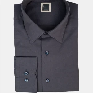 Camicia collo classico nido d’ape - BLU