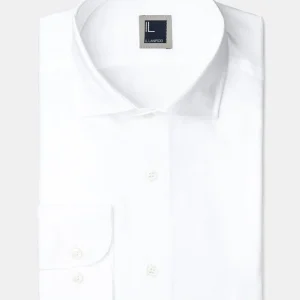 Camicia slim collo semifrancese - BIANCO