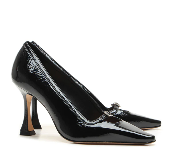 Décolleté Vicenza bon ton tacco alto nero - immagine 3