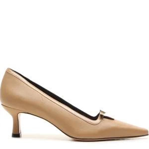 Décolleté Vicenza bon ton tacco kitten beige