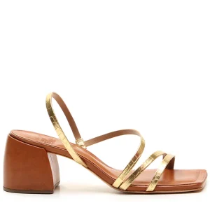 SANDALO OHIO ORO CUOIO