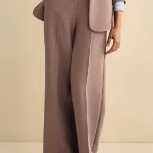 Pantalone Bistretch a Gamba Larga - ROSA ANTICO