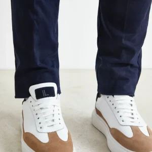 Sneakers Camoscio in Pelle - BEIGE/BIANCO