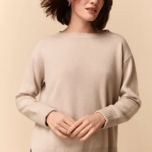 Maglia Barchetta in Cashmere - STUCCO