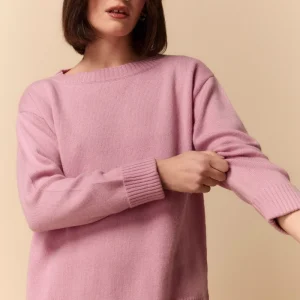 Maglia Barchetta in Cashmere - ROSA