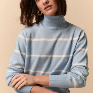 Dolcevita Fantasia in Lana e Cahsmere - AZZURRO RIGATO