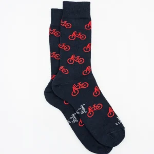 Calze Corte Fantasia Biciclette - BLU