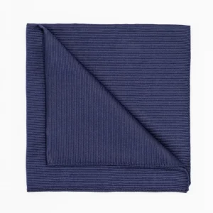 Pochette Elegante in Seta - BLU SCURO