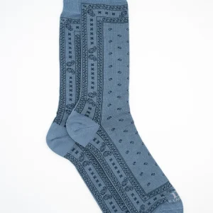 Calze Corte in Cotone Fantasia Bandana - PERVINCA