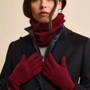 Guanti in cashmere - BORDEAUX
