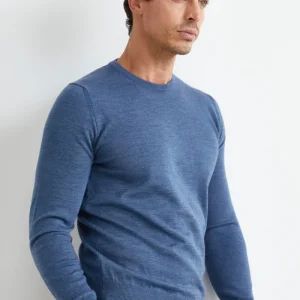 Pullover Girocollo in Lana Merino - JEANS