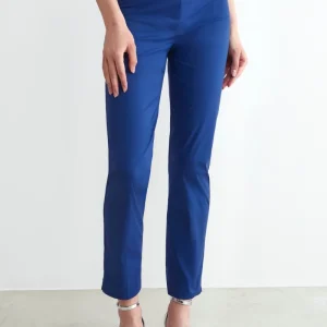 Pantalone capri con elastico - BLU APERTO