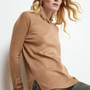 Maglia Barchetta Over in Lana Merino - CAMMELLO
