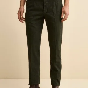 Pantalone Slim Fit in Fantasia - P/P VERDE