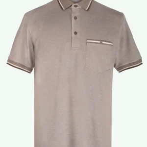 Polo Piquet in Filo di Scozia con Taschino - TORTORA