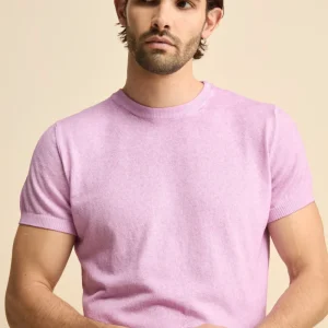 T-Shirt Rasata in Cotone Crêpe - LILLA