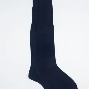 Calze Lunghe in Filo di Scozia - BLU