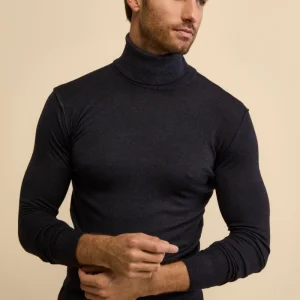 Dolcevita Uomo in Lana Merino - BLU MARINE