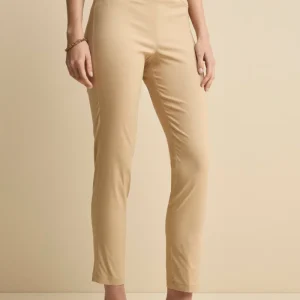 Pantalone Slim Fit in Bengalina - BEIGE