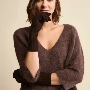 Guanto a Coste in Lana e Cashmere - CAFFE