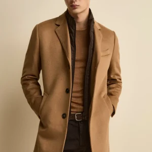 Cappotto in lana e cashmere - CAMMELLO